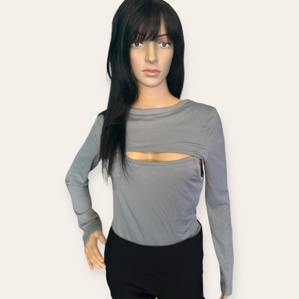 🩶 SHEIN Two Piece Bodysuit With Matching Crop Top 🩶